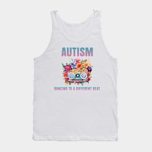 Autism dancing to a different beat Autism Awareness Gift for Birthday, Mother's Day, Thanksgiving, Christmas Tank Top